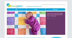 Desktop Screenshot of givingquilts.com