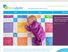 Tablet Screenshot of givingquilts.com